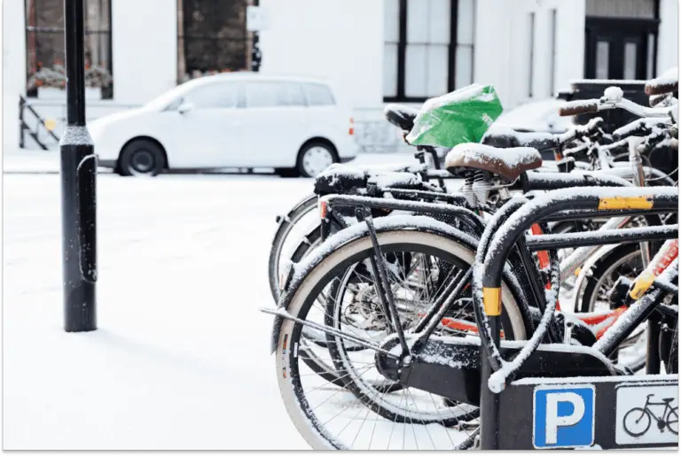 Can You Leave a Bike Outside in Winter?